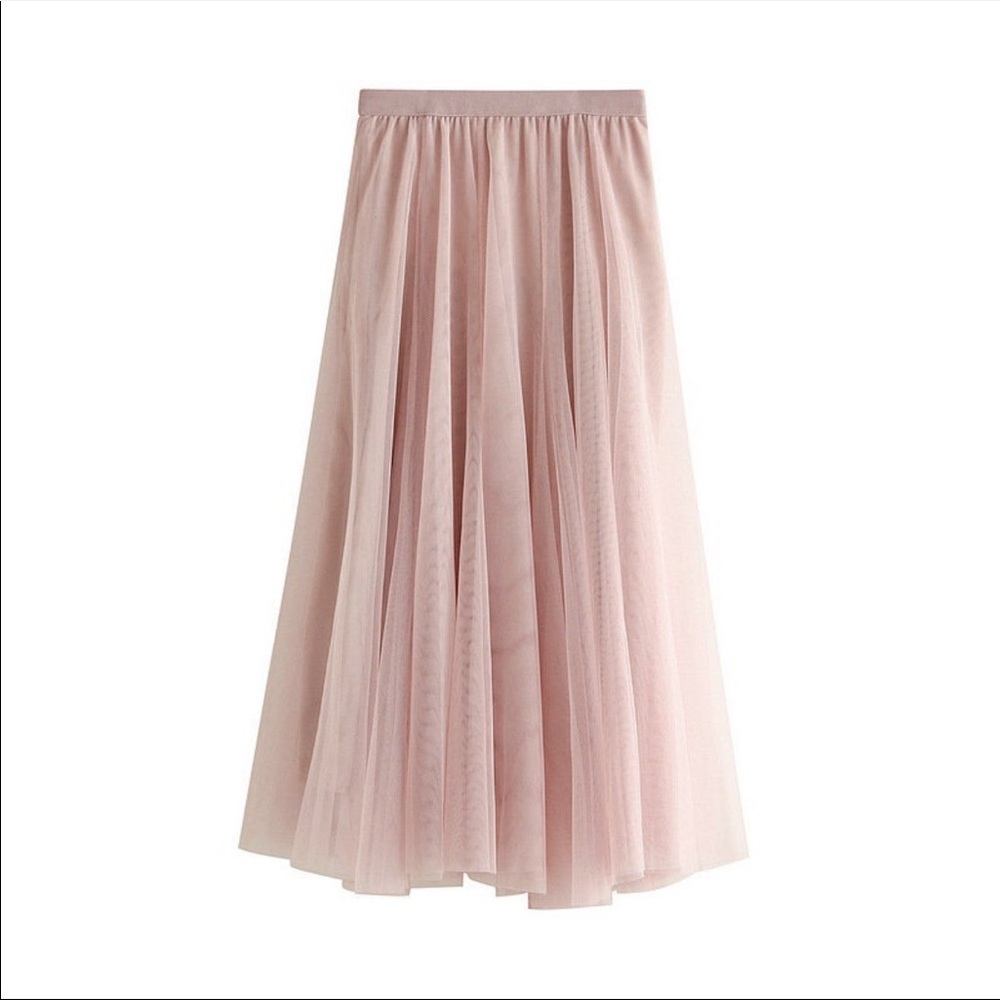 Double layer tulle midi full skirt NWT - Picture 3 of 9
